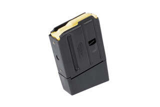 Okay Industries SureFeed AR-15 magazine holds 10 rounds of 5.56 NATO or 300 Blackout with an extended base plate and slick black finish